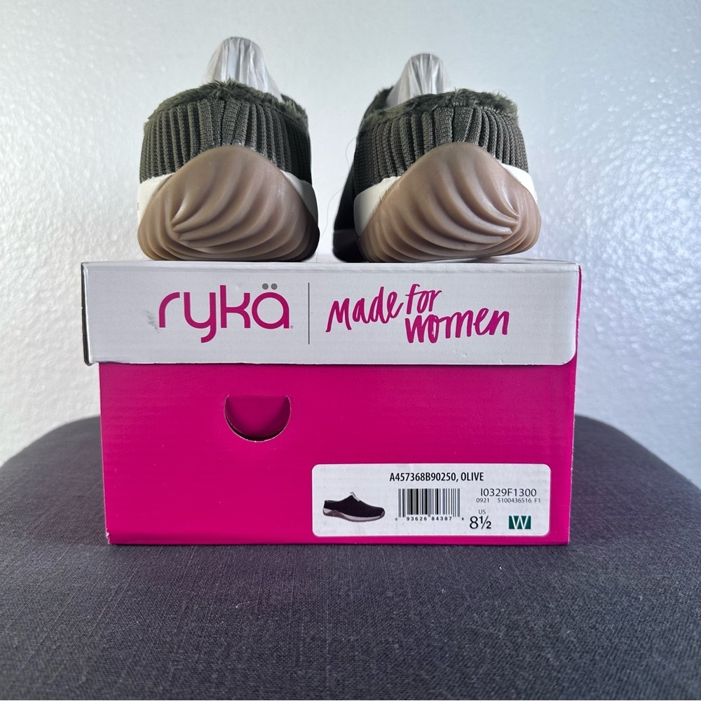 Ryka Kids Slip-On Shoes - Olive Green - Picture 4 of 8